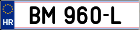 Trailer License Plate